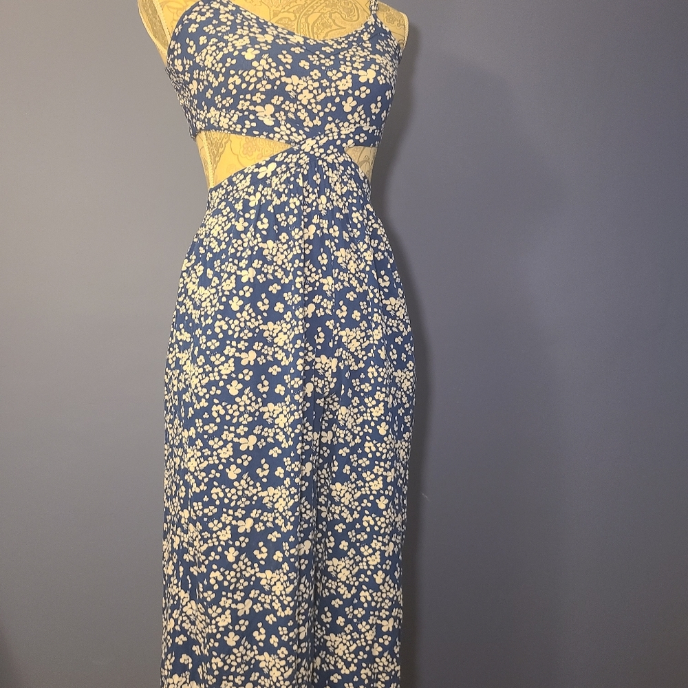 Floral cutout jumpsuit
